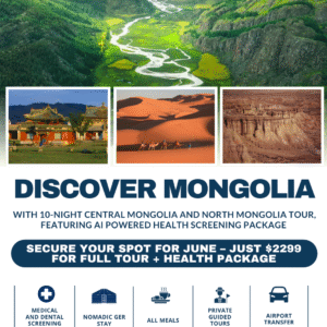 Wellness Journey: Southern & Central Mongolia (11 Days)